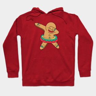 Cute Dabbing  Christmas Gingerbread Man Hoodie